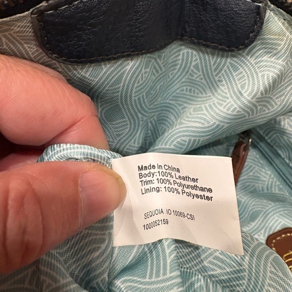 The Sak medium hobo leather bag dark blue like new - Picture 3 of 10